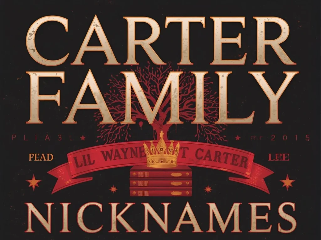 Carter Family Nicknames
