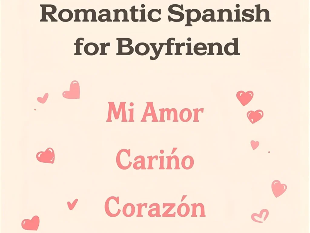 Romantic Spanish Nicknames for Boyfriend