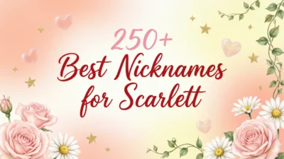 Nicknames for Scarlett