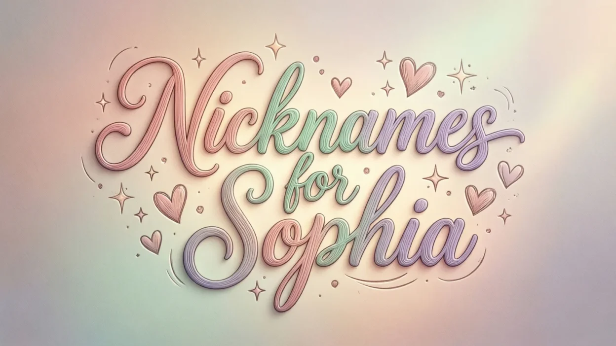 Nicknames for Sophia