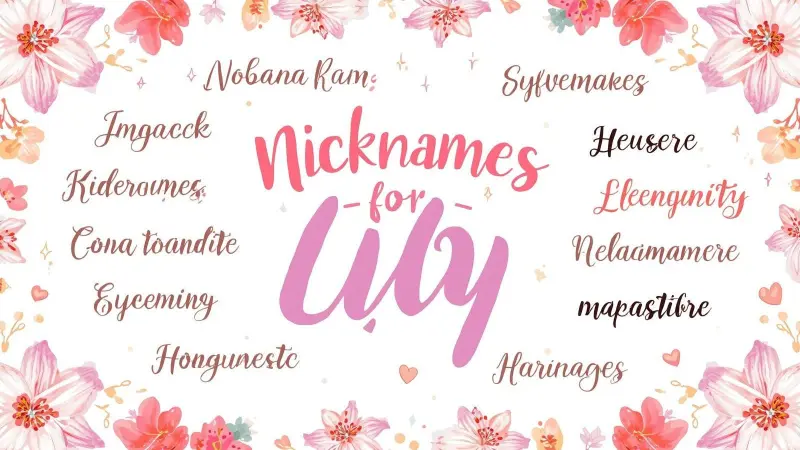 Nicknames for Lily