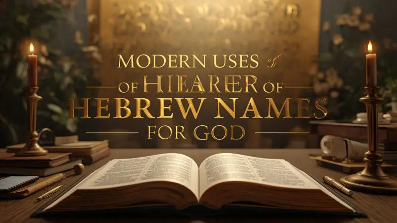 Modern Uses of Hebrew Names for God