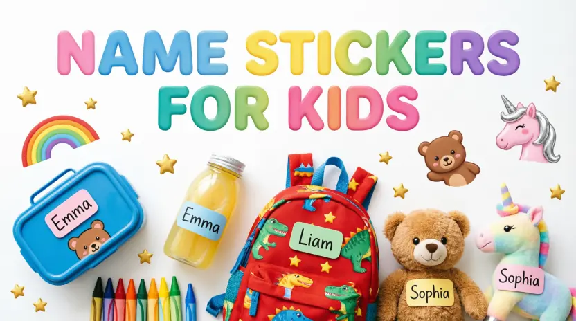Name Stickers for Kids
