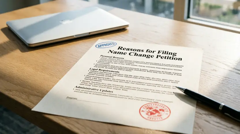 Reasons for Filing Name Change Petition