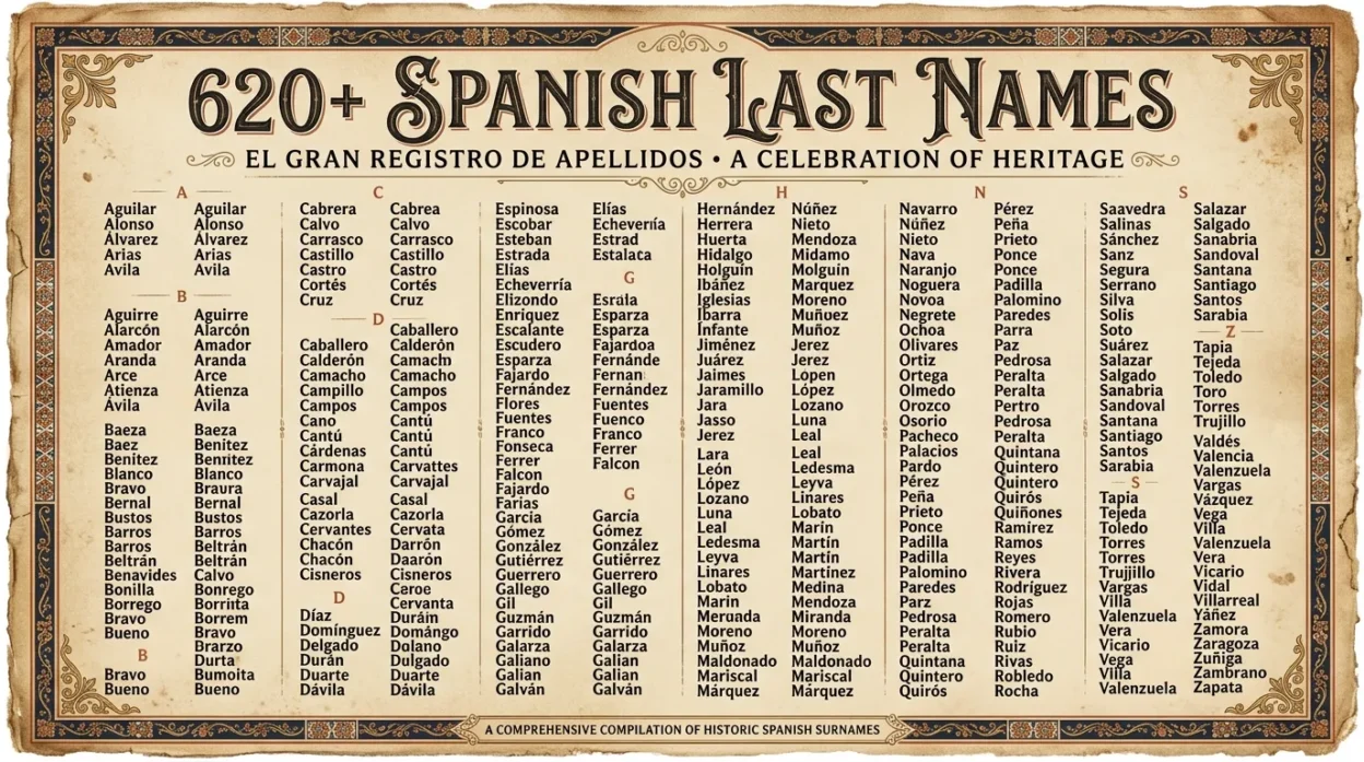 Spanish Last Names